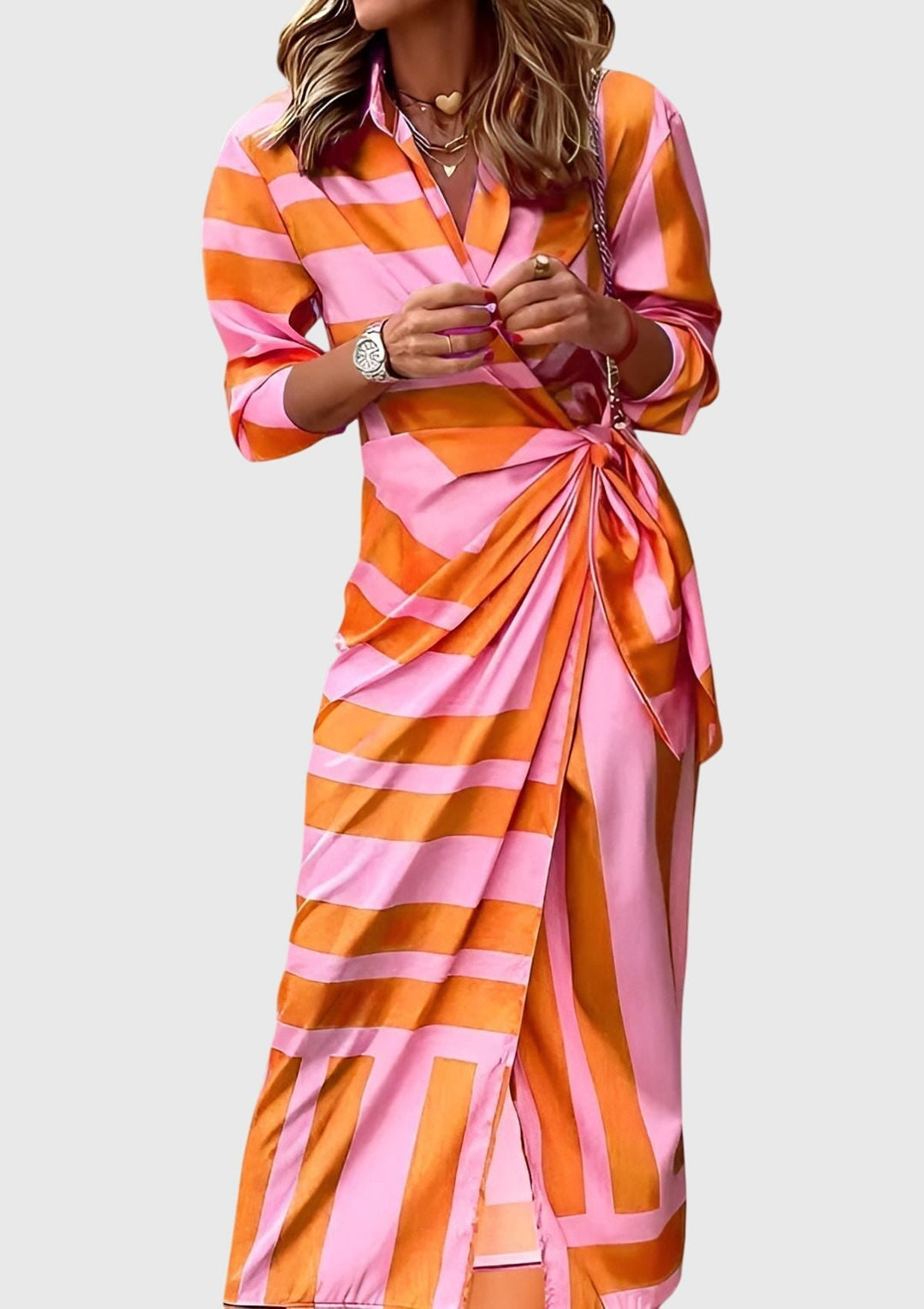 Annie | Elegant Wrap Dress with Print