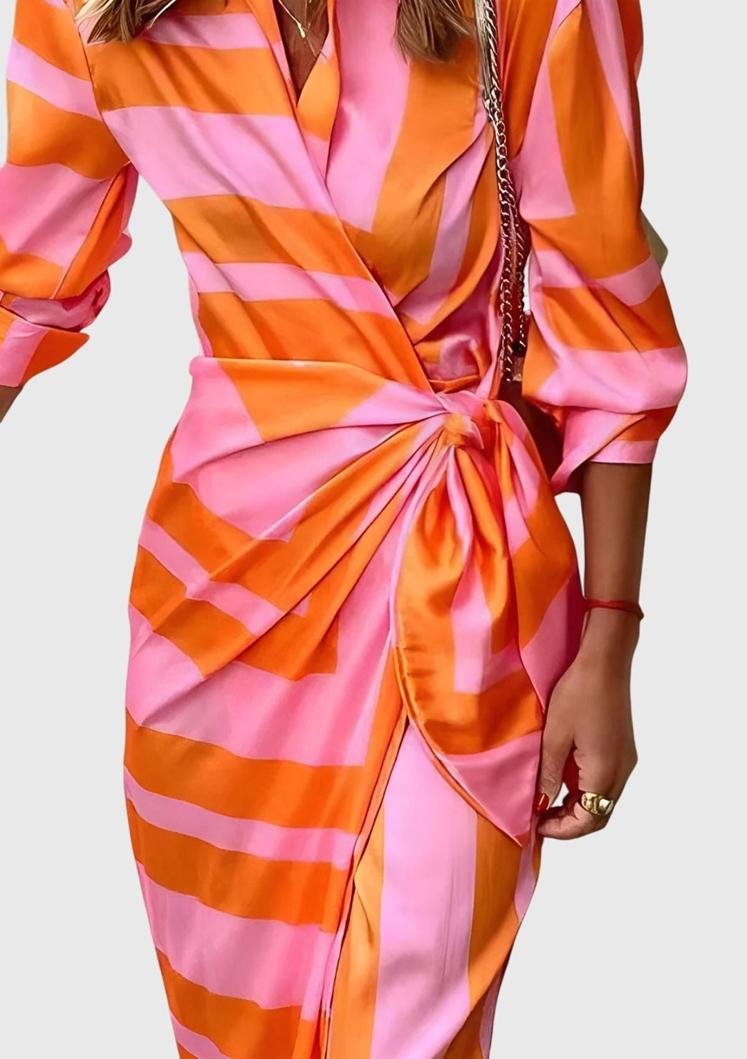 Annie | Elegant Wrap Dress with Print