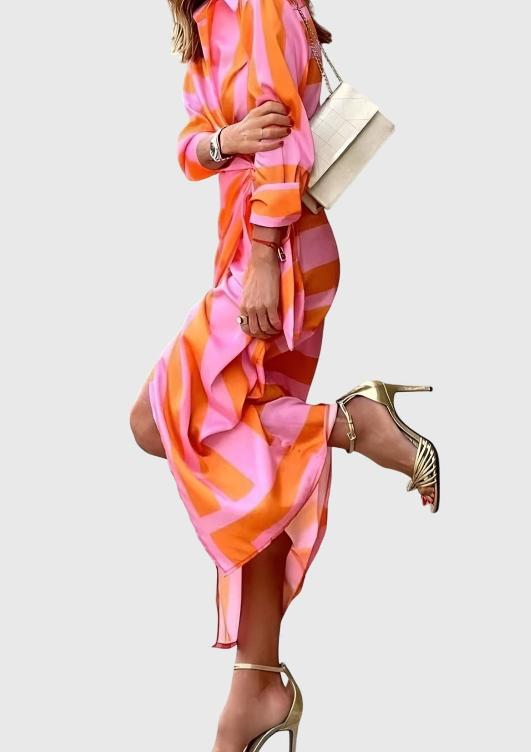 Annie | Elegant Wrap Dress with Print